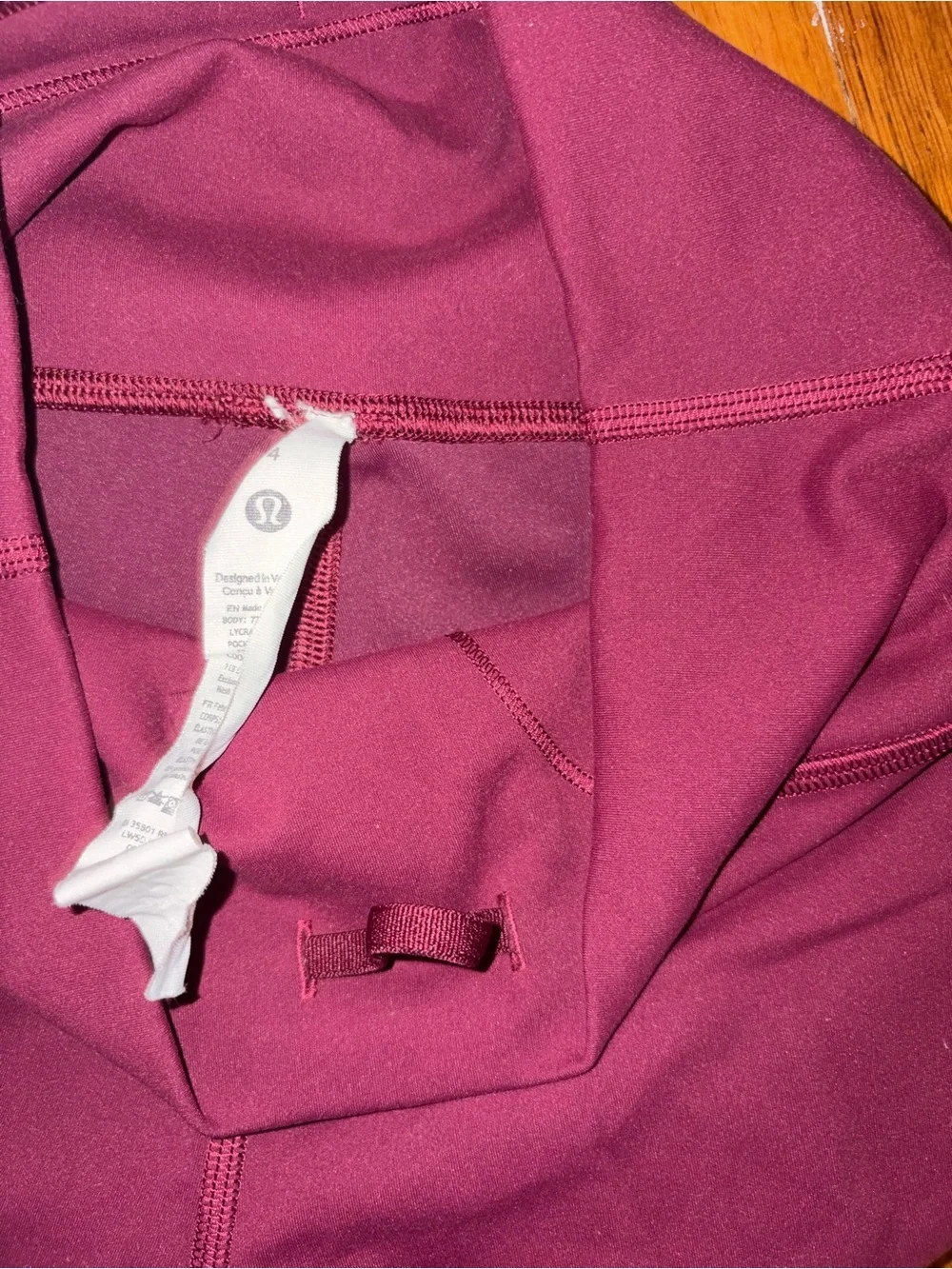 Lulu lemon burgundy matching workout wonder under set SELLING AS A SET